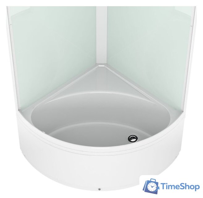 Душевая кабина Domani-Spa Simple 99 High Eco DS01EcSm99HWCl00-V1.2 (белый/прозрачное стекло) - Изображение №2 — Интернет-магазин Time-Shop