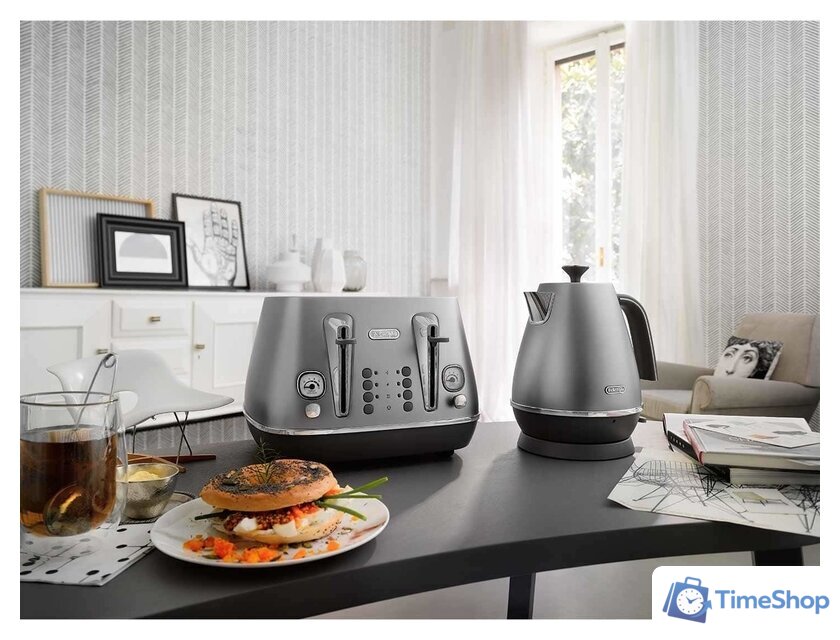Электрический чайник DeLonghi Distinta KBI 2001.S - Изображение №2 — Интернет-магазин Time-Shop