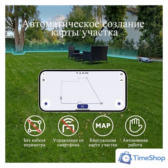 Газонокосилка-робот Anthbot Genie 1000 (GPS+RTK+4cam) - Изображение №4 — Интернет-магазин Time-Shop