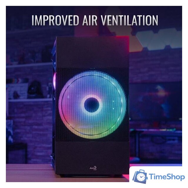 Корпус AeroCool Atomic Lite-G-BK-V2 - Изображение №19 — Интернет-магазин Time-Shop