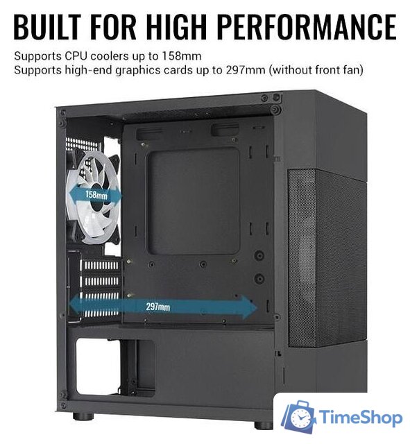 Корпус AeroCool Atomic Lite-G-BK-V2 - Изображение №18 — Интернет-магазин Time-Shop
