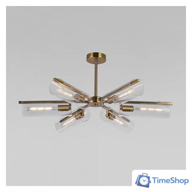 Люстра средней высоты Евросвет Trompeta 70144/6 латунь - Изображение №1 — Интернет-магазин Time-Shop