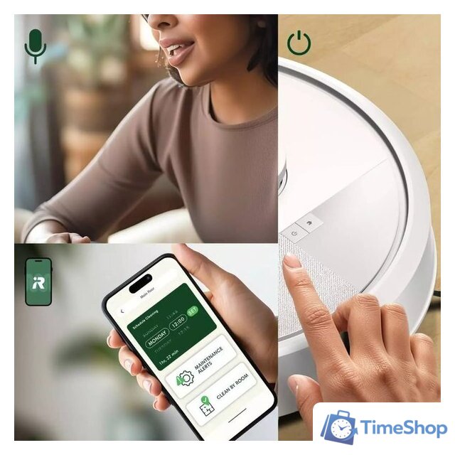 Робот-пылесос iRobot Roomba 105 Combo + stacja AutoEmpty (белый) - Изображение №16 — Интернет-магазин Time-Shop