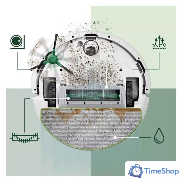 Робот-пылесос iRobot Roomba 105 Combo + stacja AutoEmpty (белый) - Изображение №14 — Интернет-магазин Time-Shop