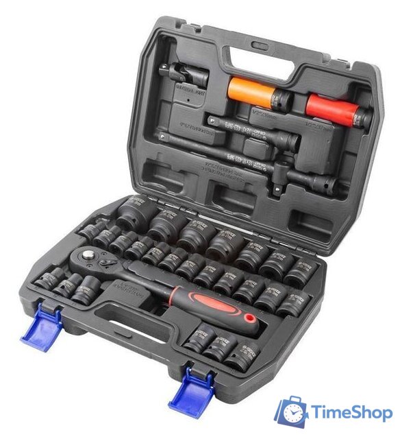 Набор трещотка с головками FORSAGE F-4323-5MPB (32 предмета) - Изображение №3 — Интернет-магазин Time-Shop