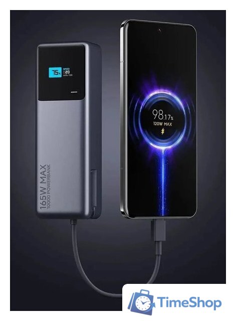 Внешний аккумулятор Xiaomi Power Bank 165W PB1165MI 10000mAh (международная версия) - Изображение №3 — Интернет-магазин Time-Shop