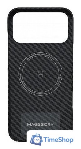 Чехол для телефона Magssory Aramid Frame Case для iPhone 17 Pro Max Black CFB045 - Изображение №3 — Интернет-магазин Time-Shop