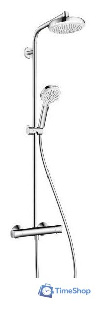 Душевая система  Hansgrohe Crometta 160 1jet Showerpipe (27264400) - Изображение №1 — Интернет-магазин Time-Shop