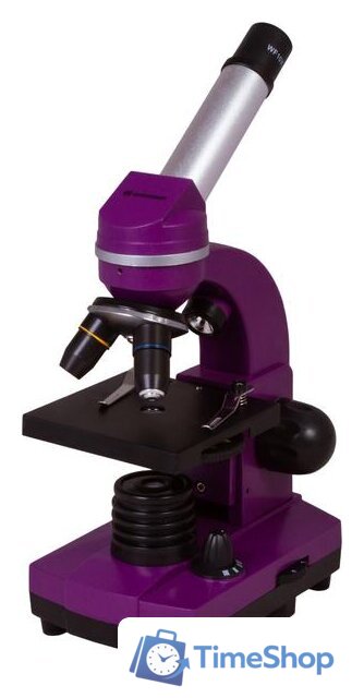 Детский микроскоп Bresser Junior Biolux SEL 40–1600x 74321 (фиолетовый) - Изображение №1 — Интернет-магазин Time-Shop