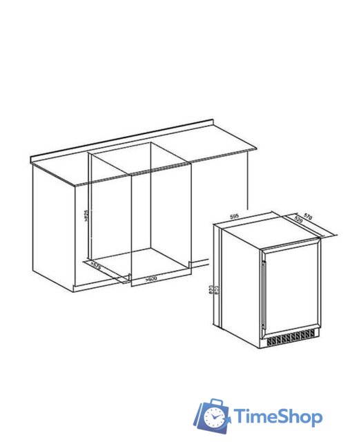Винный шкаф MAUNFELD MBWC-135D46 - Изображение №2 — Интернет-магазин Time-Shop
