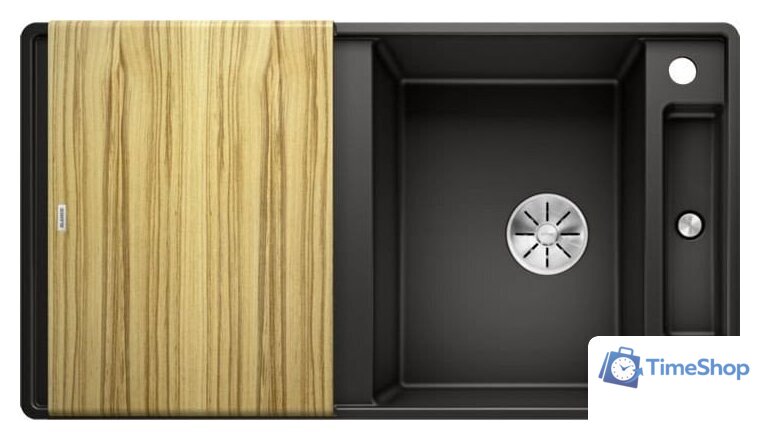 Кухонная мойка Blanco Axia III 5 S-F 525847 (черный, деревянная доска) - Изображение №1 — Интернет-магазин Time-Shop
