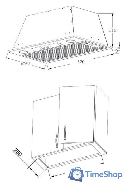 Кухонная вытяжка Korting KHI 6530 W - Изображение №1 — Интернет-магазин Time-Shop