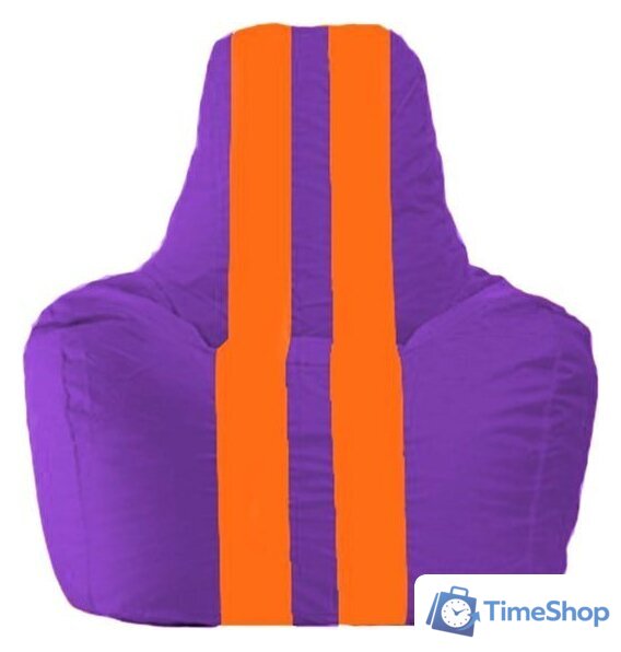 Кресло-мешок Flagman Спортинг С1.1-33 (фиолетовый/оранжевый) - Изображение №1 — Интернет-магазин Time-Shop