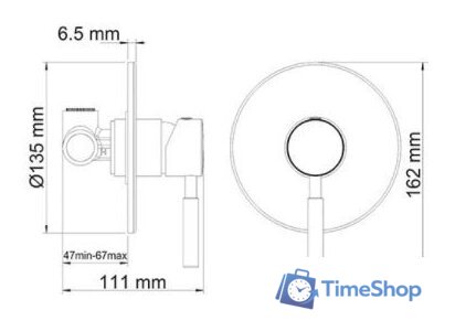 Смеситель Wasserkraft Wern 4251 - Изображение №2 — Интернет-магазин Time-Shop
