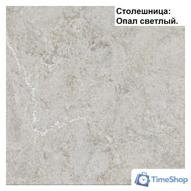 Готовая кухня Интерлиния Мила Матте 3.0 А (белый/мята/опал светлый) - Изображение №3 — Интернет-магазин Time-Shop