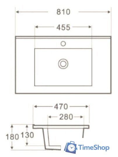 Умывальник WeltWasser Deilbach 7506-80 - Изображение №3 — Интернет-магазин Time-Shop