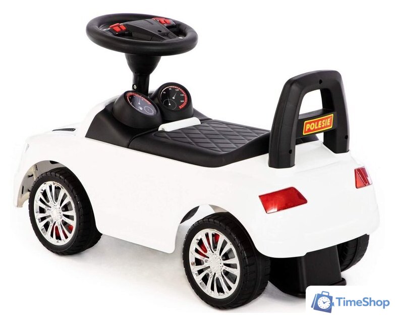 Каталка Полесье SuperCar №2 со звуковым сигналом 84552 (белый) - Изображение №3 — Интернет-магазин Time-Shop