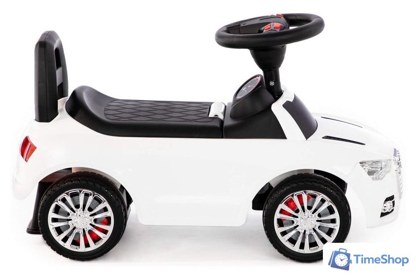 Каталка Полесье SuperCar №2 со звуковым сигналом 84552 (белый) - Изображение №5 — Интернет-магазин Time-Shop