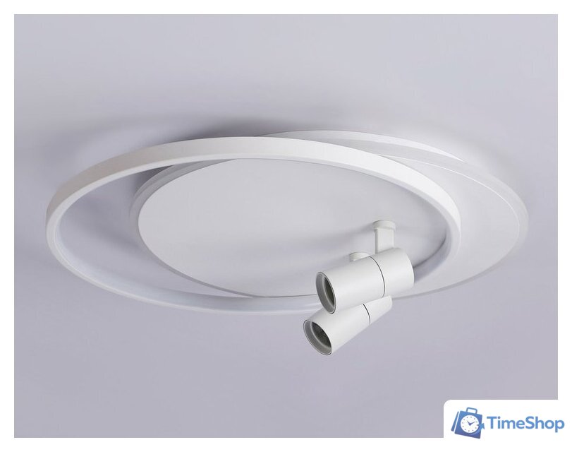 Припотолочная люстра Ambrella light FL51391/1+2 WH - Изображение №6 — Интернет-магазин Time-Shop