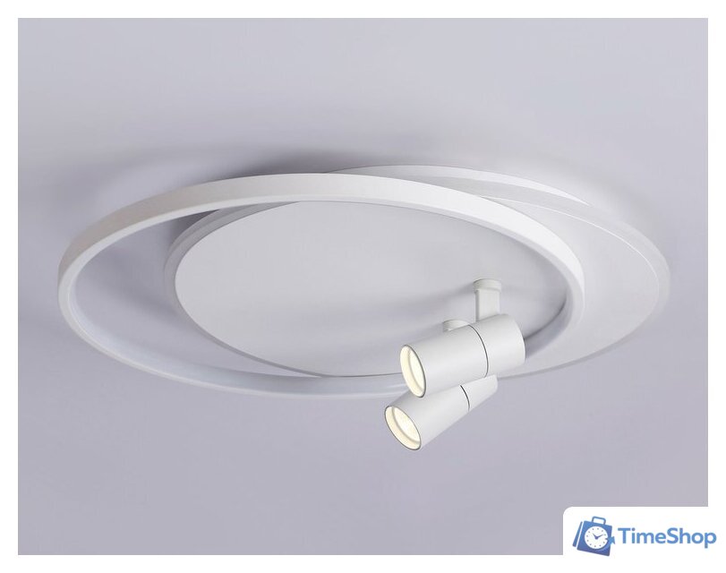 Припотолочная люстра Ambrella light FL51391/1+2 WH - Изображение №5 — Интернет-магазин Time-Shop