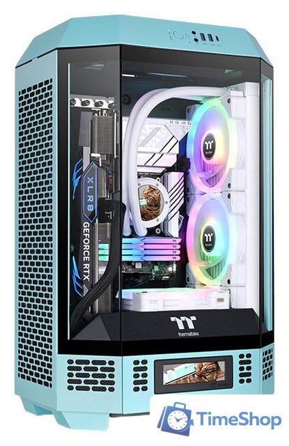 Корпус Thermaltake The Tower 300 Turquoise CA-1Y4-00SBWN-00 - Изображение №1 — Интернет-магазин Time-Shop