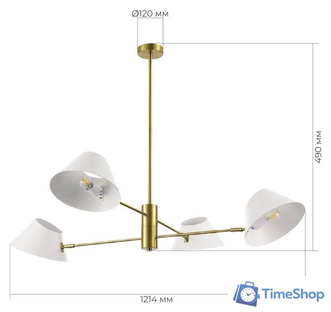 Подвесная люстра Evoluce SLE1253-353-04 - Изображение №4 — Интернет-магазин Time-Shop
