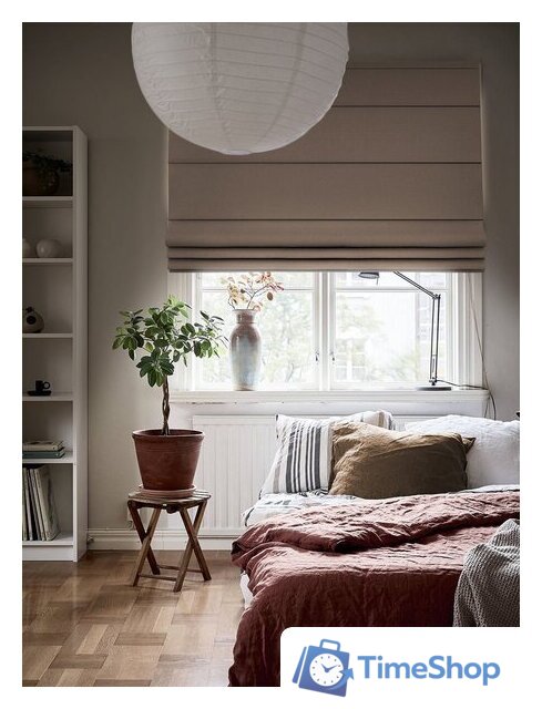 Римская штора Эскар Blackout 140x190 660635140190 (коричневый) - Изображение №3 — Интернет-магазин Time-Shop