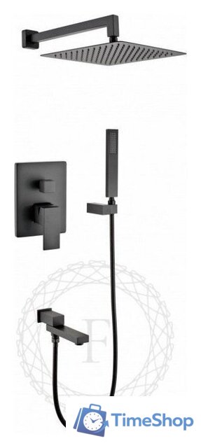 Душевая система  Filarete Fing FL1040 (черный матовый) - Изображение №16 — Интернет-магазин Time-Shop