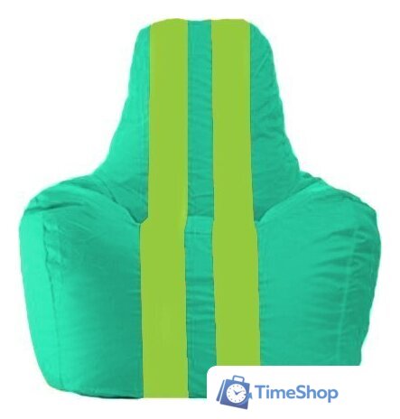 Кресло-мешок Flagman Спортинг С1.1-294 (бирюзовый/салатовый) - Изображение №1 — Интернет-магазин Time-Shop