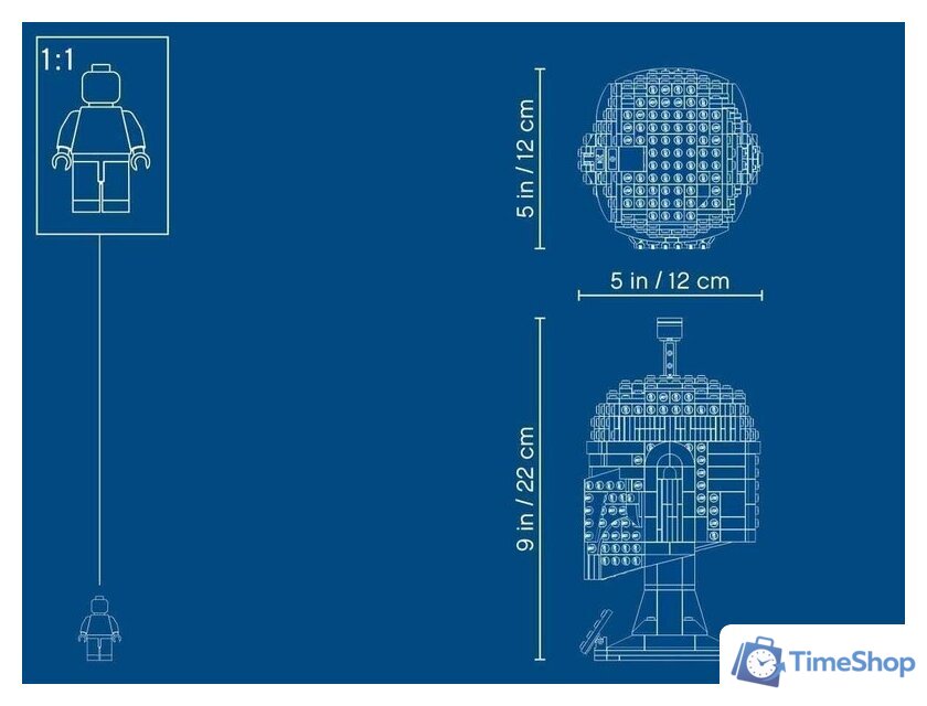 Конструктор LEGO Star Wars 75277 Шлем Бобы Фетта - Изображение №11 — Интернет-магазин Time-Shop