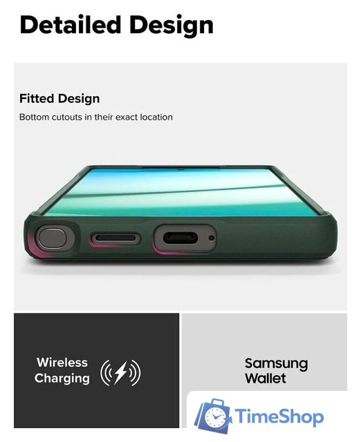 Чехол для телефона Ringke Onyx для Galaxy S25 Ultra Dark Green - Изображение №9 — Интернет-магазин Time-Shop