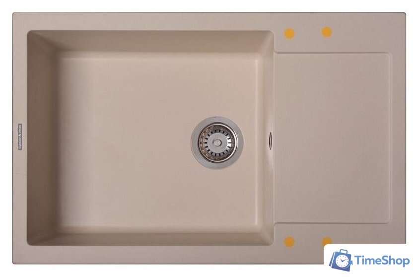 Кухонная мойка Zigmund & Shtain Rechteck 780.490 (молодое шампанское) - Изображение №1 — Интернет-магазин Time-Shop