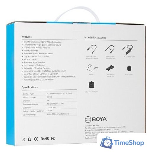 Радиосистема BOYA BY-WM8 Pro-K2 - Изображение №7 — Интернет-магазин Time-Shop