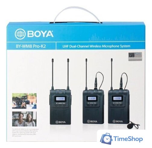 Радиосистема BOYA BY-WM8 Pro-K2 - Изображение №6 — Интернет-магазин Time-Shop