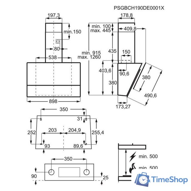 Кухонная вытяжка Electrolux LFV619R - Изображение №2 — Интернет-магазин Time-Shop