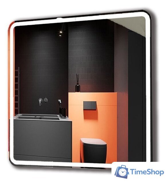  Пекам Зеркало Marta 1 80x70 marta1-80x70dpcl (с подсветкой, сенсором на взмах руки, подогревом и часами) - Изображение №3 — Интернет-магазин Time-Shop