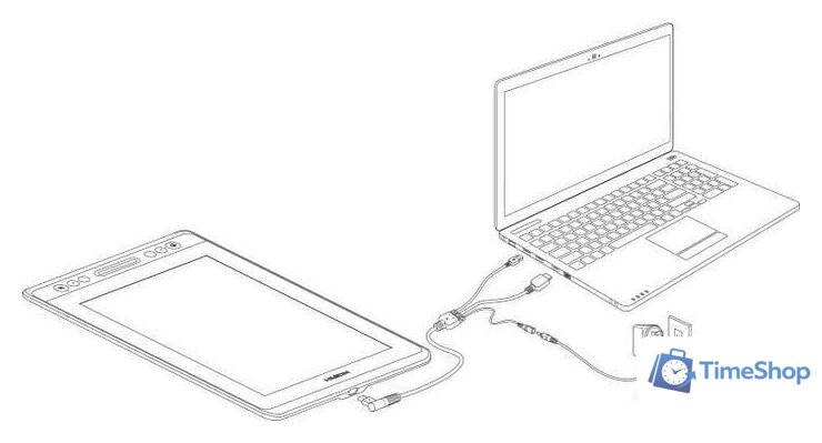 Графический монитор Huion Kamvas Pro 12 GT-116 - Изображение №9 — Интернет-магазин Time-Shop