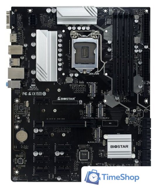 Материнская плата BIOSTAR TZ590-BTC DUO Ver. 5.0 - Изображение №1 — Интернет-магазин Time-Shop