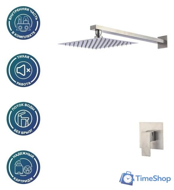 Верхний душ РМС SUS129-2 - Изображение №3 — Интернет-магазин Time-Shop
