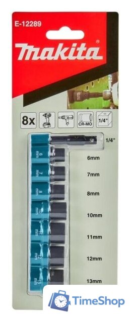 Набор головок слесарных Makita E-12289 - Изображение №2 — Интернет-магазин Time-Shop