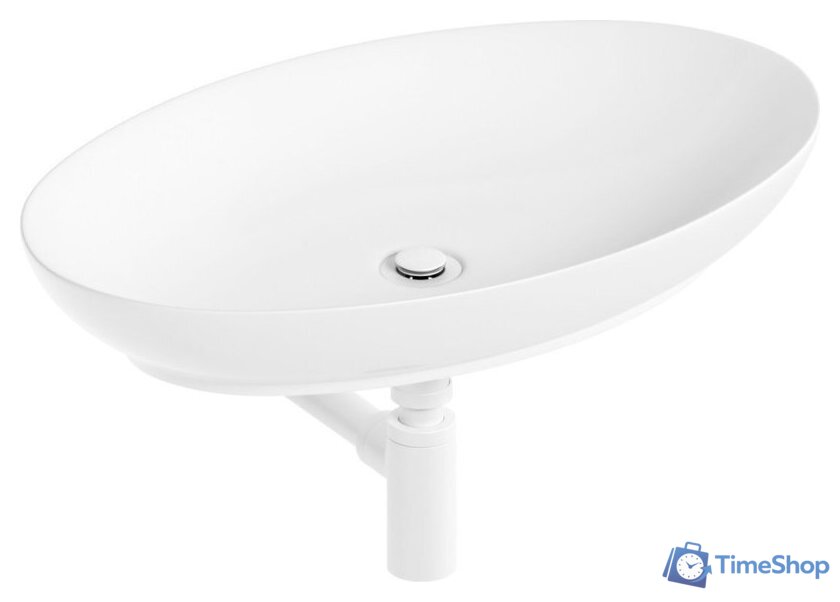 Умывальник Lauter 21571 + клапан 21190W + сифон 21635W (белый матовый) - Изображение №14 — Интернет-магазин Time-Shop