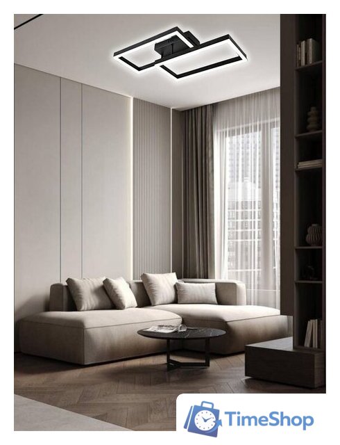 Припотолочная люстра Aitin Pro L71140/2 (черный) - Изображение №5 — Интернет-магазин Time-Shop