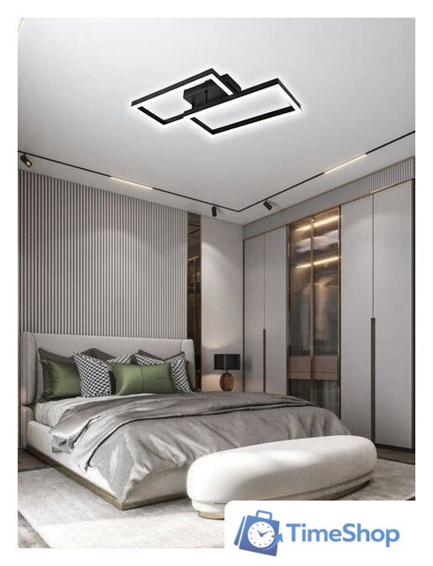 Припотолочная люстра Aitin Pro L71140/2 (черный) - Изображение №4 — Интернет-магазин Time-Shop