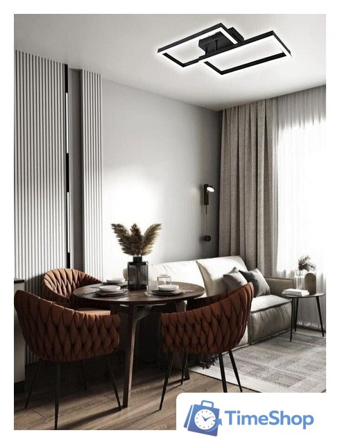 Припотолочная люстра Aitin Pro L71140/2 (черный) - Изображение №3 — Интернет-магазин Time-Shop