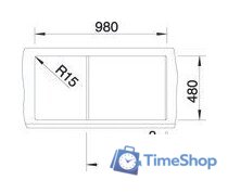 Кухонная мойка Blanco Metra 6 S 527116 (мягкий белый) - Изображение №4 — Интернет-магазин Time-Shop