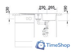 Кухонная мойка Blanco Metra 6 S 527116 (мягкий белый) - Изображение №5 — Интернет-магазин Time-Shop