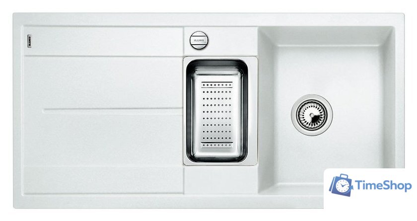 Кухонная мойка Blanco Metra 6 S 527116 (мягкий белый) - Изображение №1 — Интернет-магазин Time-Shop