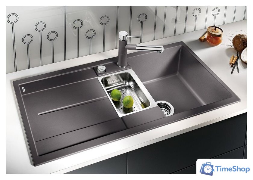 Кухонная мойка Blanco Metra 6 S 527116 (мягкий белый) - Изображение №2 — Интернет-магазин Time-Shop