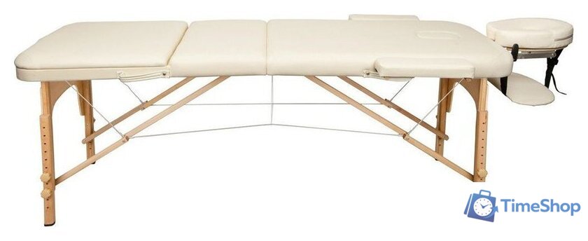 Массажный стол Atlas Sport 70 см складной 3-с деревянный (бежевый) - Изображение №2 — Интернет-магазин Time-Shop