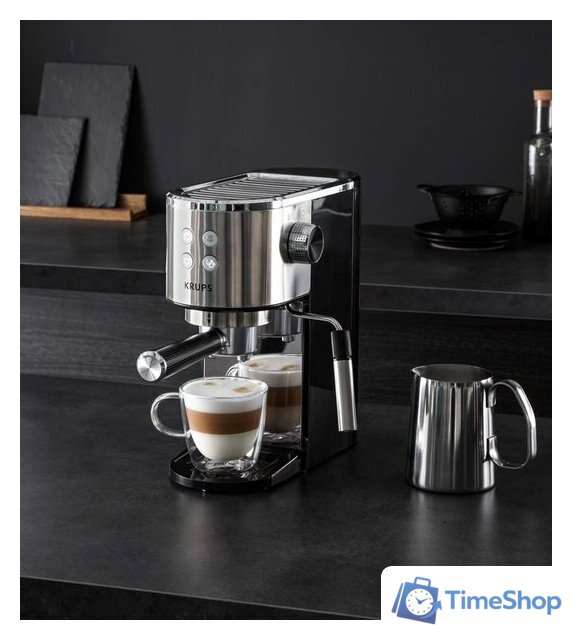 Рожковая кофеварка Krups Virtuoso XP442C11 - Изображение №5 — Интернет-магазин Time-Shop